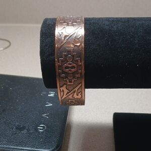 Copper Engraved Bracelet